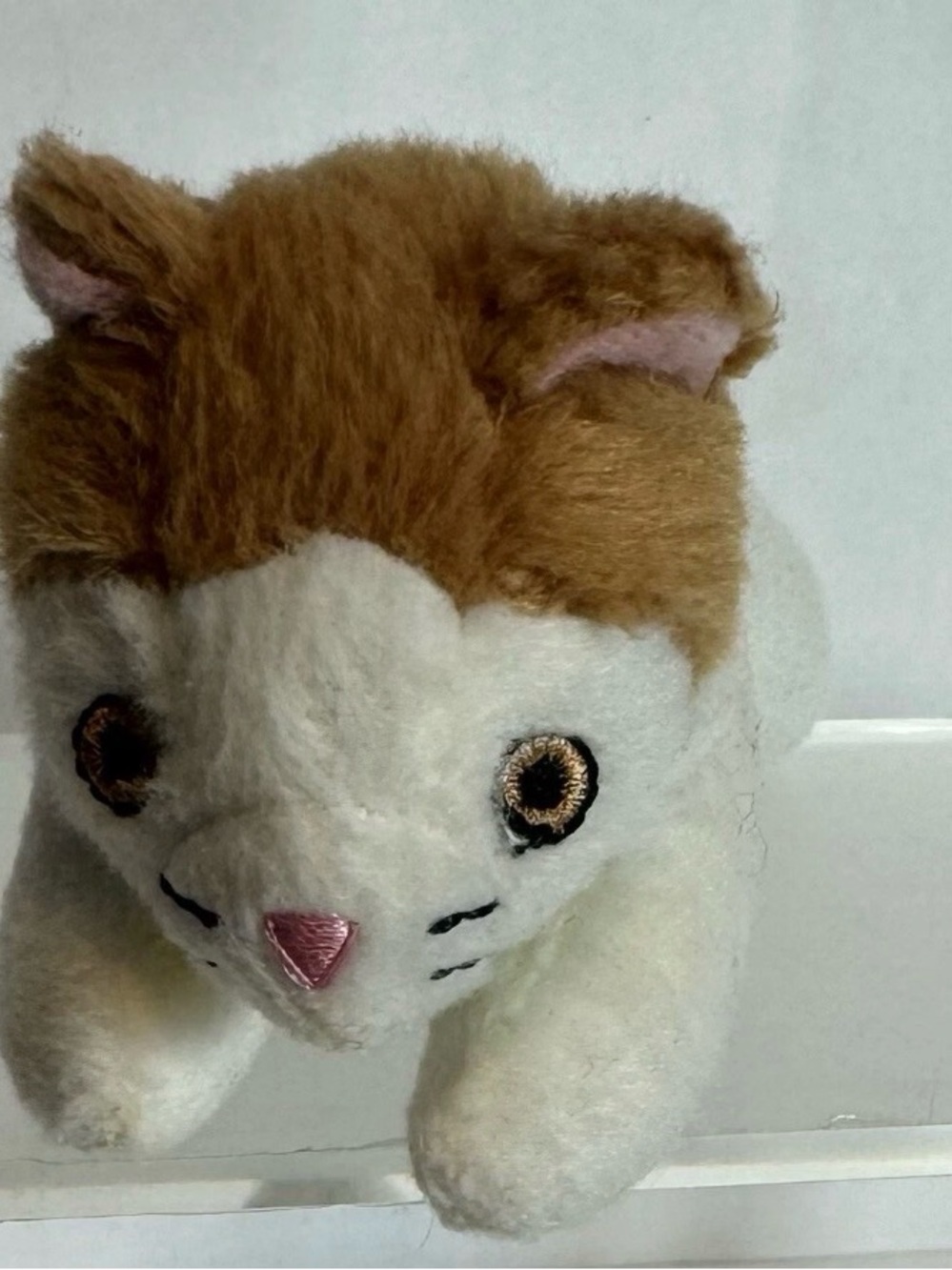 American Girl Small Plush Kitten Cat 4” White and Brown AG